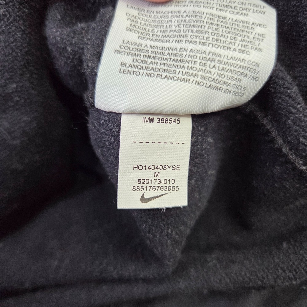 Nike Therma-Fit Hoodie Mens Med Black Pullover Sweatshirt Swoosh 620173-010 - Picture 7 of 10